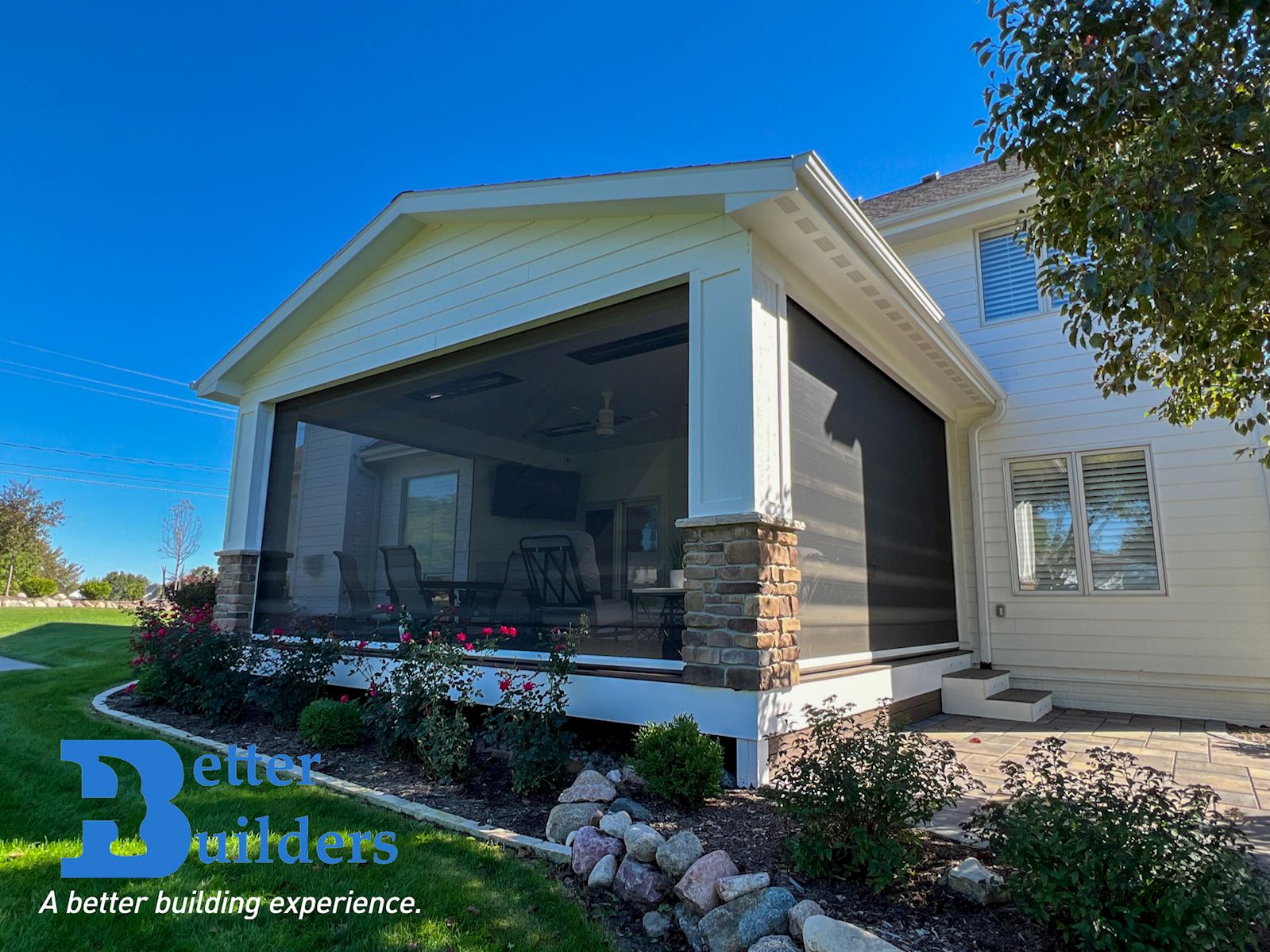 Covered Deck, PVC Composite Deck and Outdoor Living in Waukee Iowa